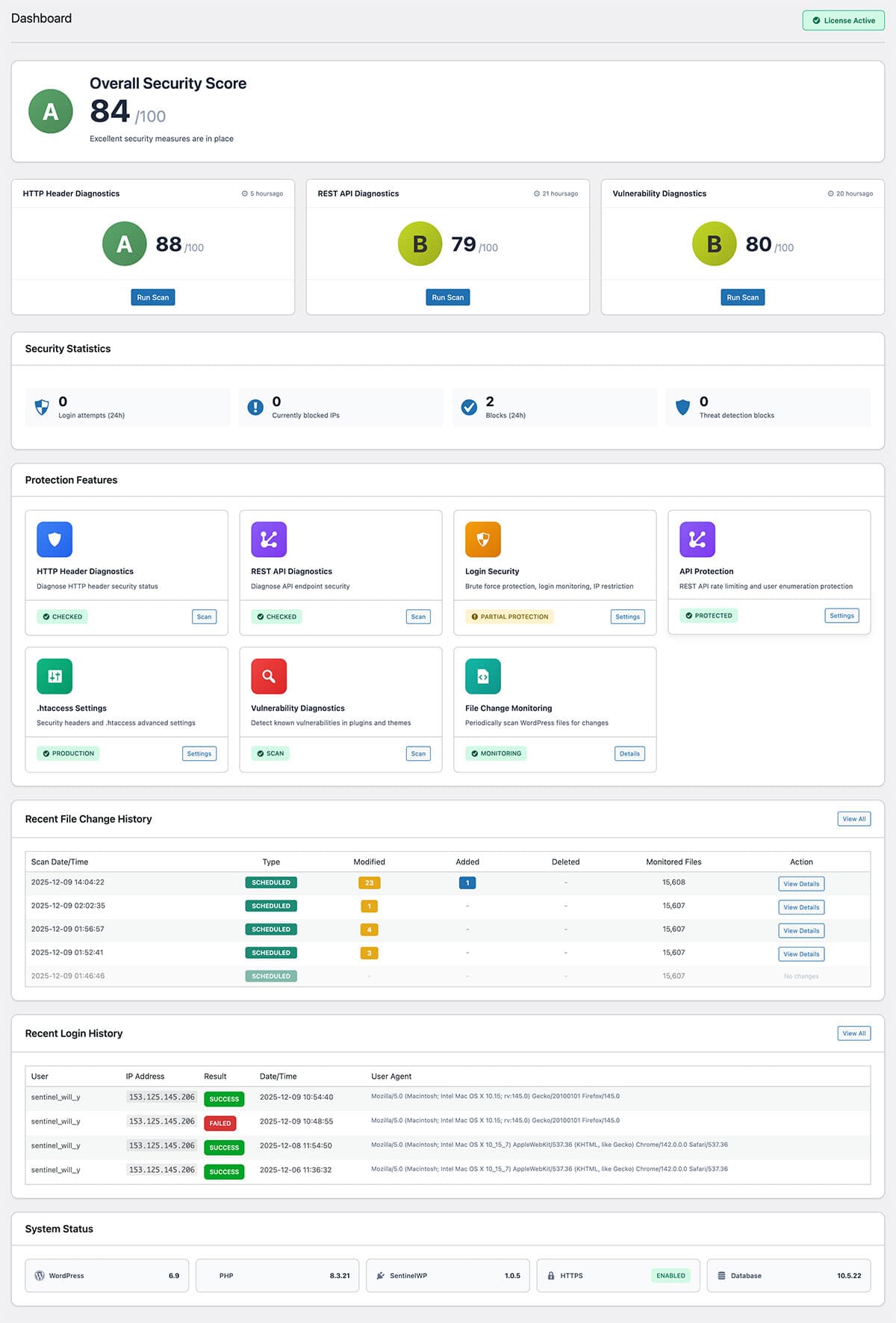 SentinelSecurity Dashboard